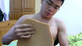 ASIAN TAIWAN GUY WITH FLESHLIGHT