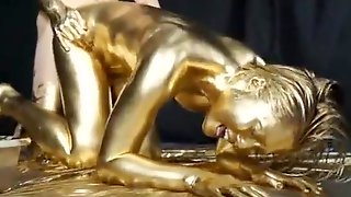 Amateur Gold Paint Sex