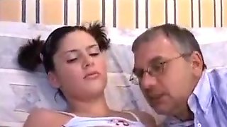 Dark haired chick named Sara fucked by her stepdad