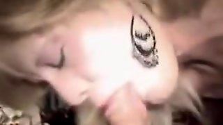 Older Blonde Crack Whore Sucking Dick For Cash Pov