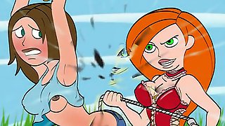 Kim Possible and Shego parody romp