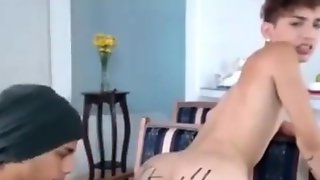 Feminin boy fucked- doggy young skinny rj fingering fisting kissing deep