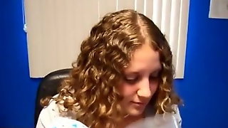 Girl rips a fart in a container