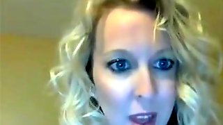 Attractive Blonde Milf On Telephone Stripteasing And Talkin