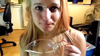 Piss Drinking With Cum