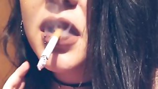 Brunette Smoking And Masturbating, Smoking Bbw