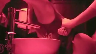 Amateur fuck in club bathroom