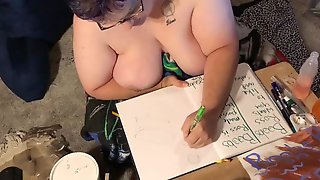 Boobs Ross — failed pin-up girl speed Sketch — julyathon 17