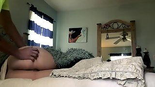 Amateur MILF gets dirty with step son after he made her scream PAWG CUMSHOT