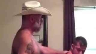 Cowboy dad fucks his boy