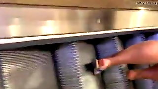 Thick and black escalator 