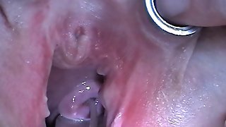Cum Injection with Syringe in Cervix Uterus after Fucking
