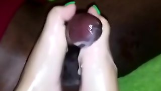 Ex0tiic Mistress Green Toes Footjob