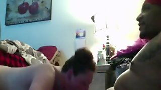 Dildo in pussy while girlfriend sucks my Cock