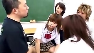 Wild Asian Teens Fucking At School