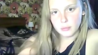 Ash-Blonde teenie Russian tranny knob tugging