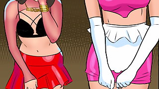 Shemale Latex Domination, Sissification Animation, Lingerie
