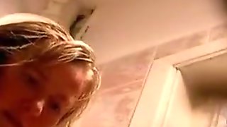 Spying mom in toilet