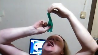 Condom cum eating fag for charlotte stokely