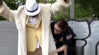 Fancy black pimp gets treated right by mature female cops