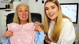Youtuber mia maples and mom in hot pvc dress