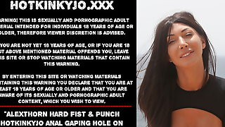 AlexThorn hard fist & punch Hotkinkyjo anal gaping hole