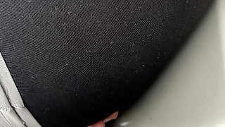 I touched big ass milf in yoga pant