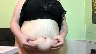 Bbw Belly Solo