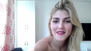 Blonde Shemale Solo, Masturbation