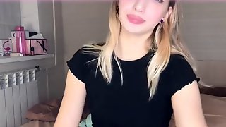 Blonde teen mouth tease finger in mouth sexy braces face fetish closeup