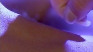 Ashlyn Gere masturbates her hairy pussy during phone sex
