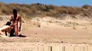 Beach Voyeur Threesome