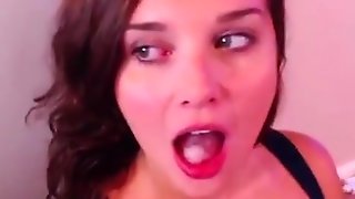 Chubby hottie facial compilation