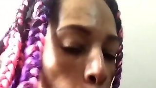 Young Cute Black Trans Suckin N Slurpin