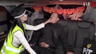 VIP SEX VAULT - Halloween Horny Cop Jasmine Jae Fucks Scared Taxi Driver
