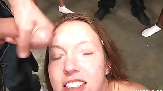 Rough Deepthroat Bukkake