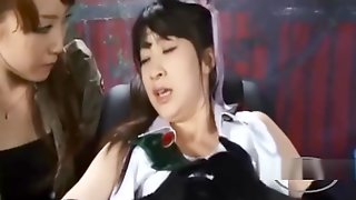Japanese Lesbian Nipple Biting, Lesbian Grab Tits, Japanese Heroine
