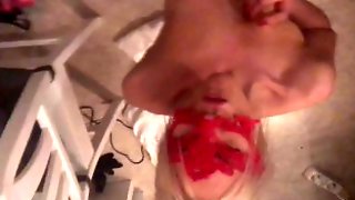 Homemade Swedish teen gets fucked in the ass, uses double dildo and squirt
