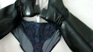 Wanking with Panty of my wife