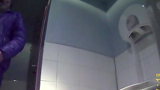 Caught Couple Copulation On Public Restroom Spycam Voyeur