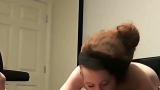 Redhead teen fucks paraplegic so hard, struggles to get back in wheelchair