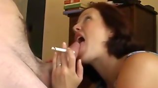 Vintage Annabelle Taboo Roleplay, Smoking and Choking on Cock
