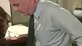 Old Boss Fucks Young Employee in Her Asshole