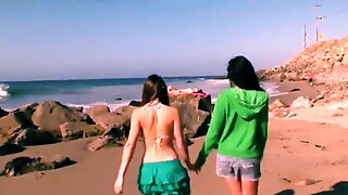 Lesbian Trip From The Beach