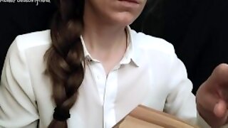 Naugty librarian seduces and jerks you off ASMR role play