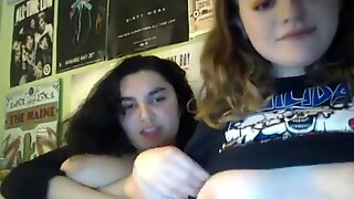 Omegle two friends showing tits and ass
