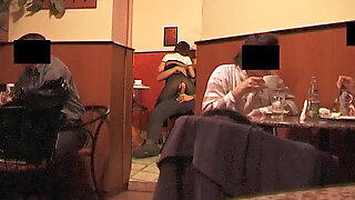 Anal sex in a public coffee shop