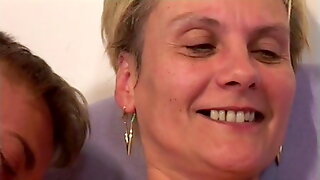 Granny Threesome, Pick Up Threesomes, Gran And Young, Blowjob