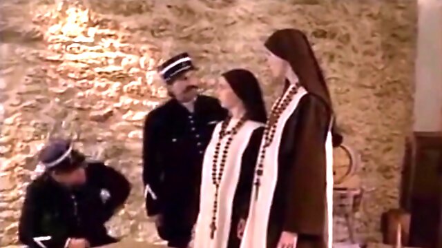 Retro porn video with horny Nuns