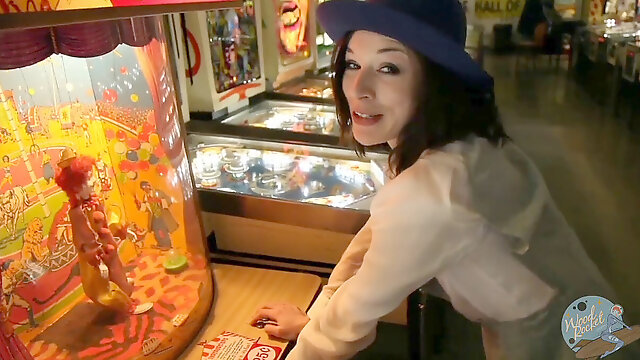 Stoya Plays Pinball